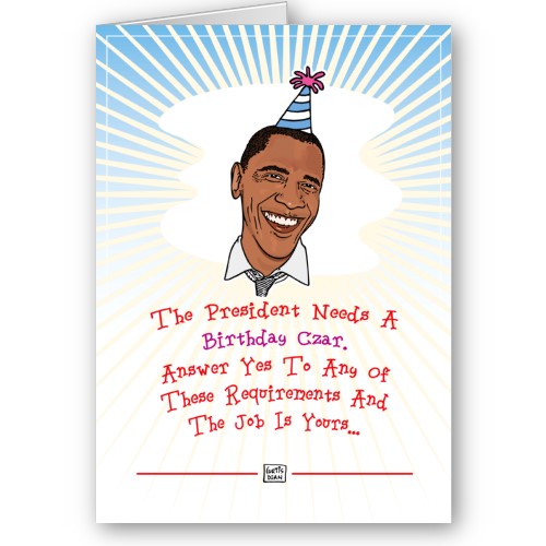 Barack Obama Birthday Card