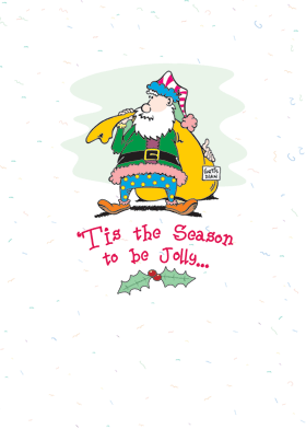Funny Santa Christmas Card
