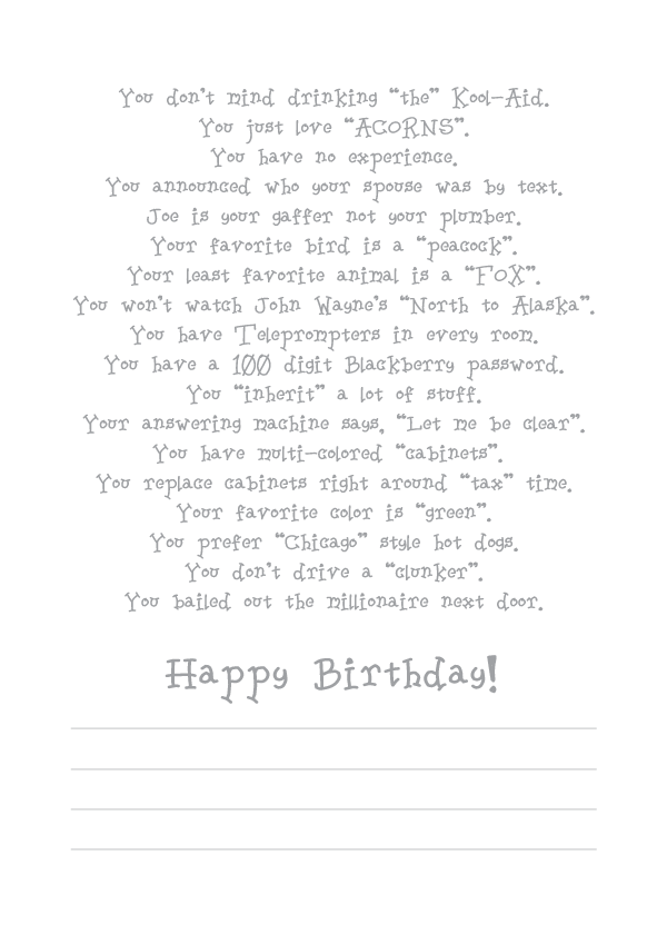 funny happy birthday song lyrics. Song: The Happy Happy Birthday